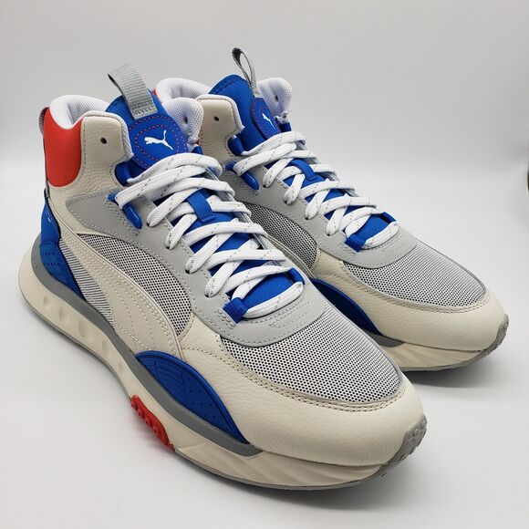 Puma Wild Rider Mid Ivory Glow Future Blue Sneakers Men’s Size 10 NEW📦